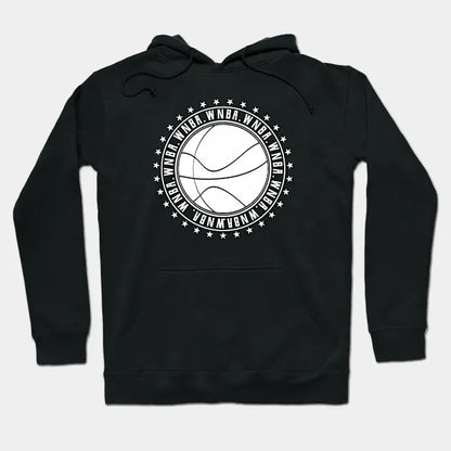 Wnba || Circle White | Logo Type || V7 Hoodie