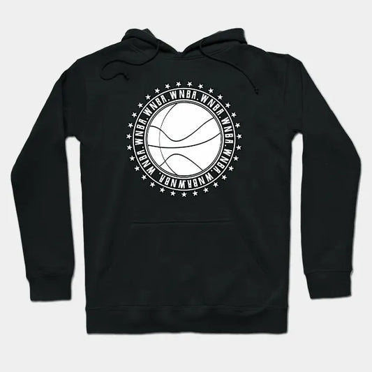 Wnba || Circle White | Logo Type || V7 Hoodie