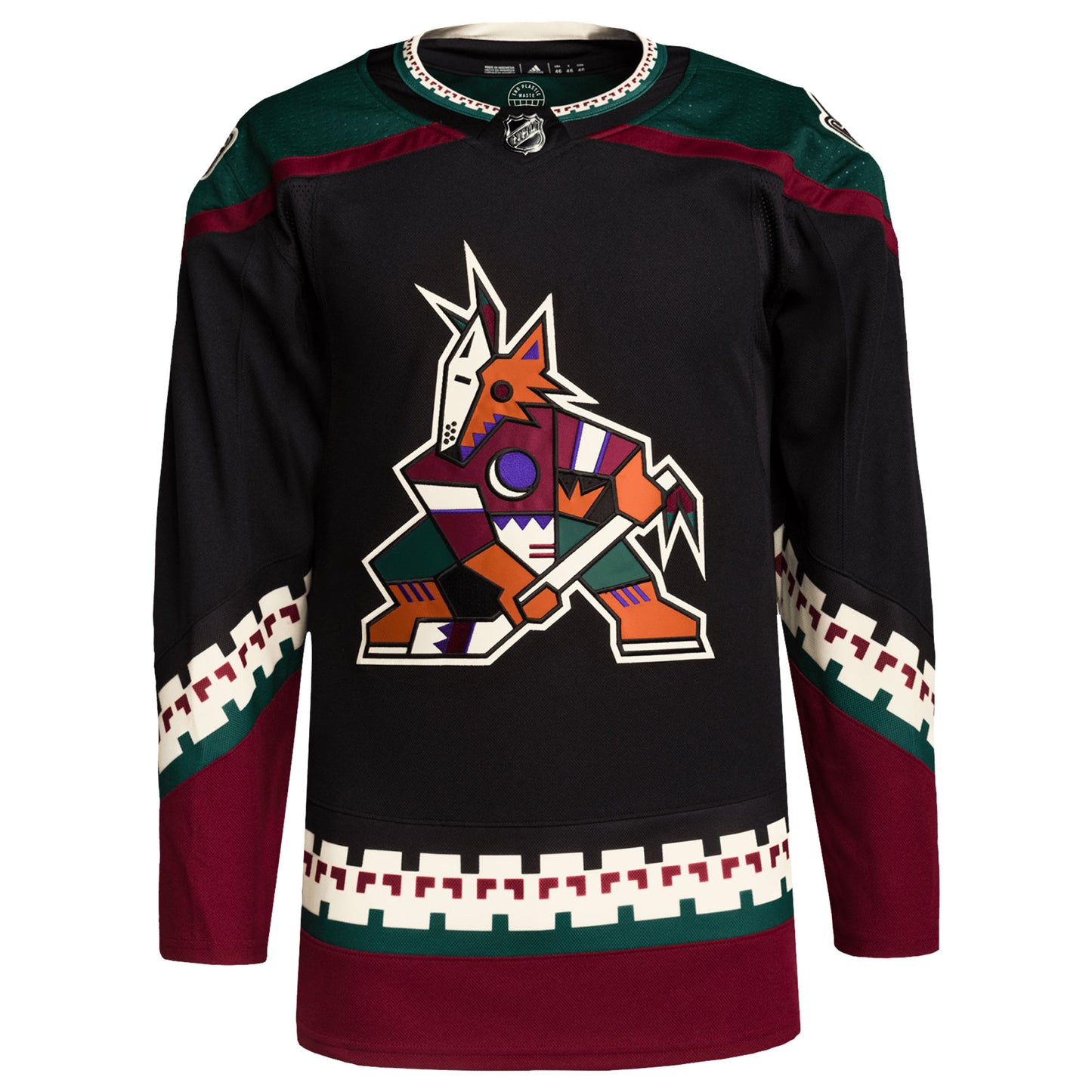 Arizona Coyotes Home Primegreen Authentic Pro Blank Jersey - Black