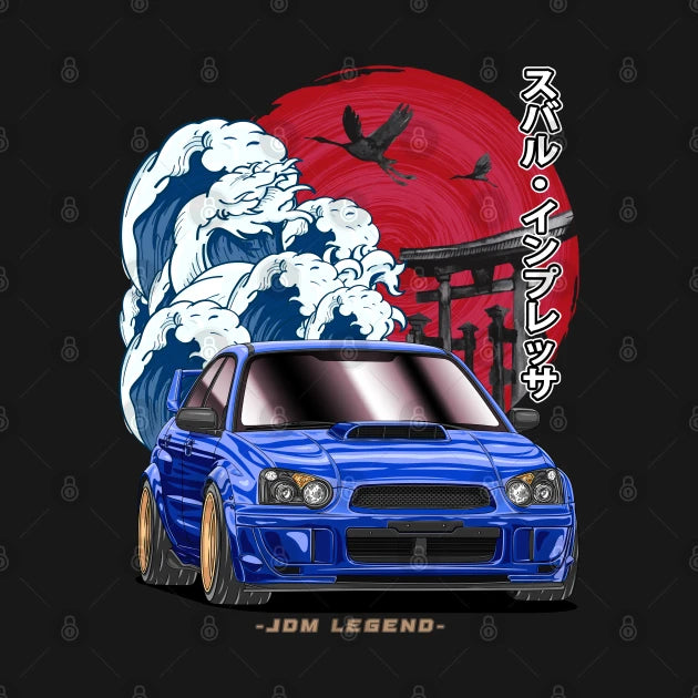 Jdm Subie Impreza Wrx Sti Blobeye Hoodie