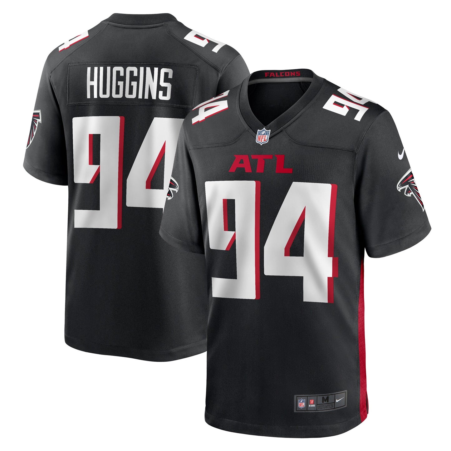 Albert Huggins Atlanta Falcons Team Game Jersey - ?Black