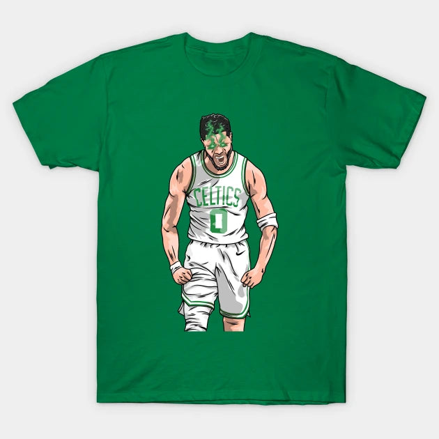 Jayson Tatum Scream!! Boston Cartoon Style T-Shirt