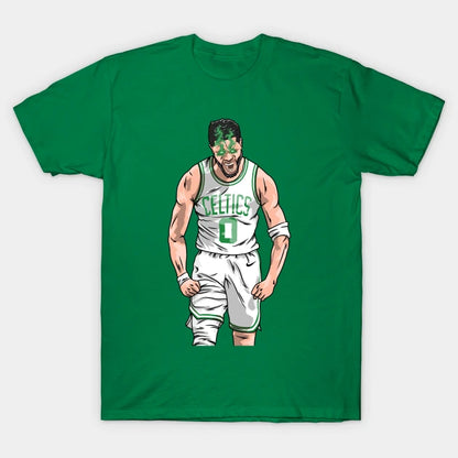 Jayson Tatum Scream!! Boston Cartoon Style T-Shirt