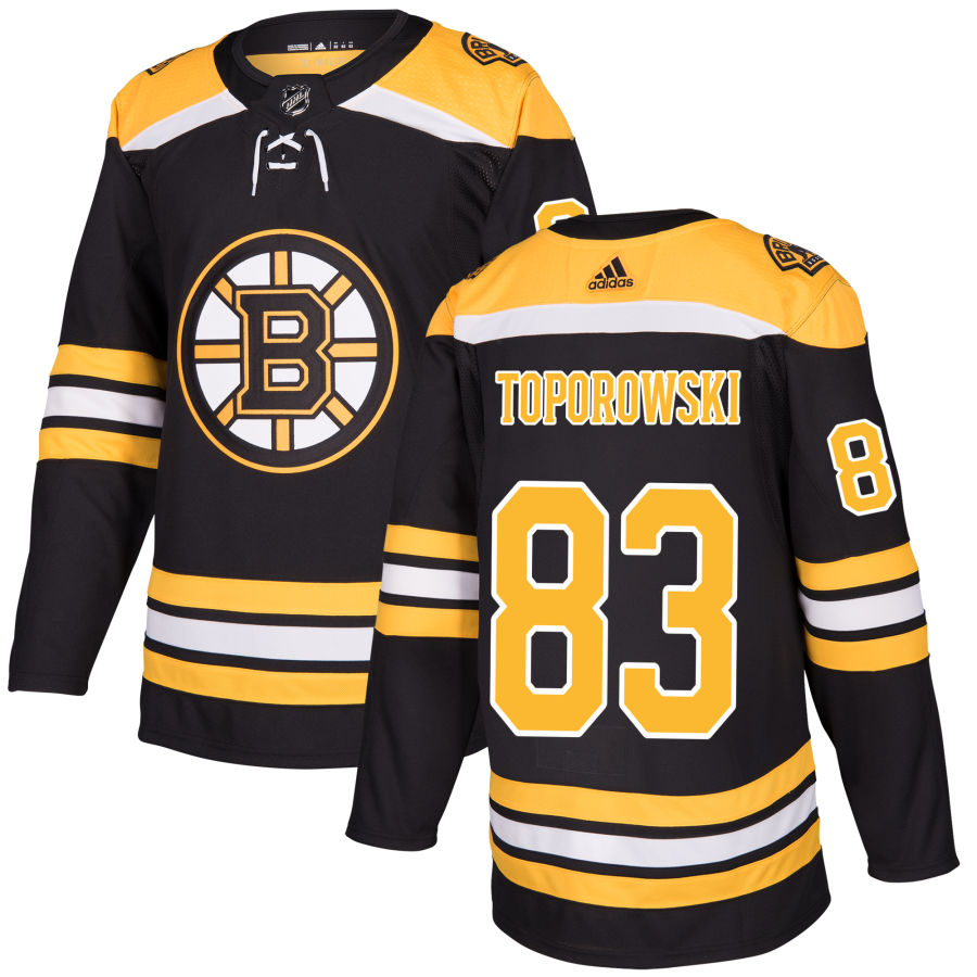 Luke Toporowski Boston Bruins Authentic Jersey - Black