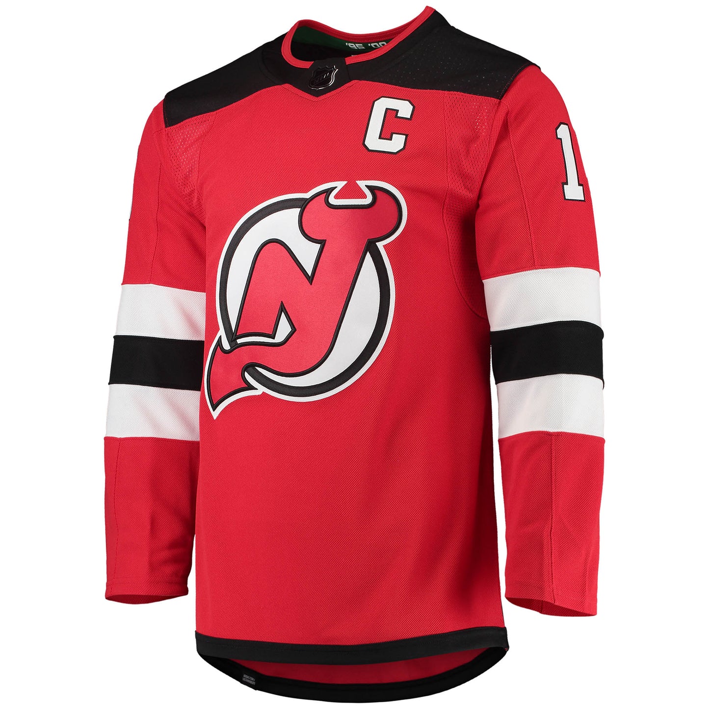 Nico Hischier New Jersey Devils Home Captain Patch Primegreen Authentic Pro Player Jersey - Red