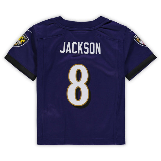 Toddler Lamar Jackson Purple Baltimore Ravens Game Jersey