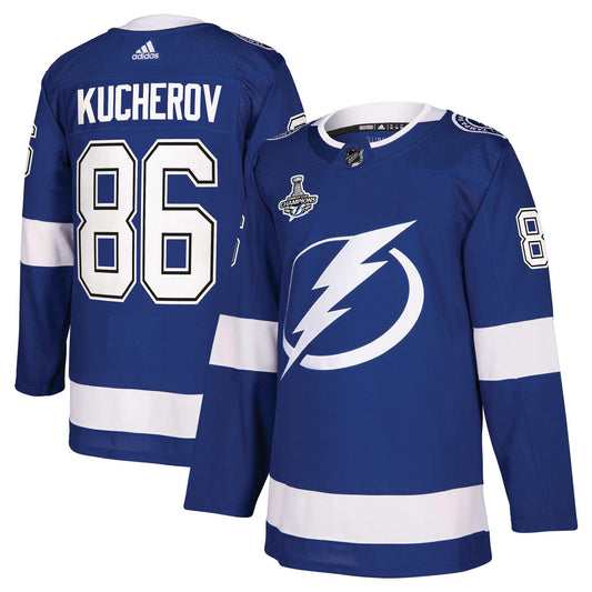 Nikita Kucherov Tampa Bay Lightning 2021 Stanley Cup Champions Authentic Player Jersey - Blue