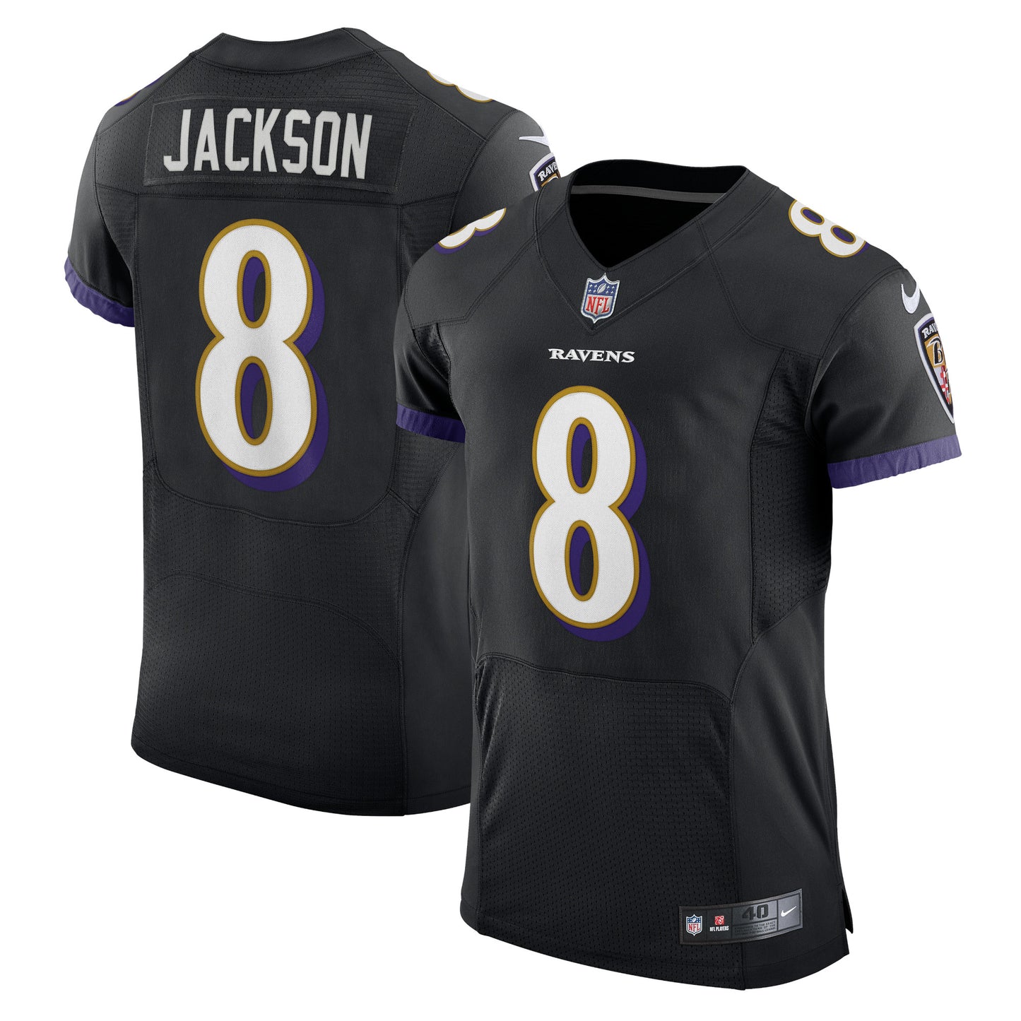 Lamar Jackson Baltimore Ravens Alternate Vapor Elite Player Jersey - Black