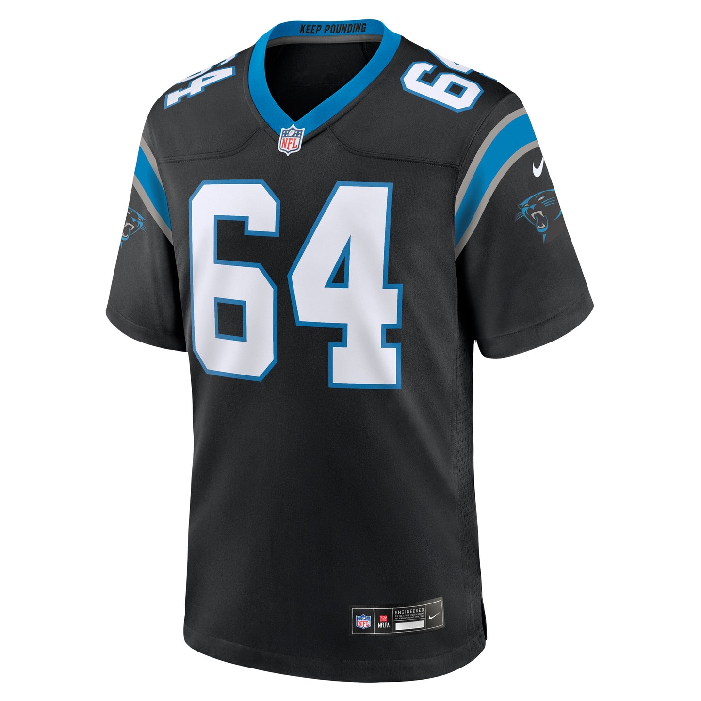 Justin McCray Carolina Panthers Team Game Jersey - Black