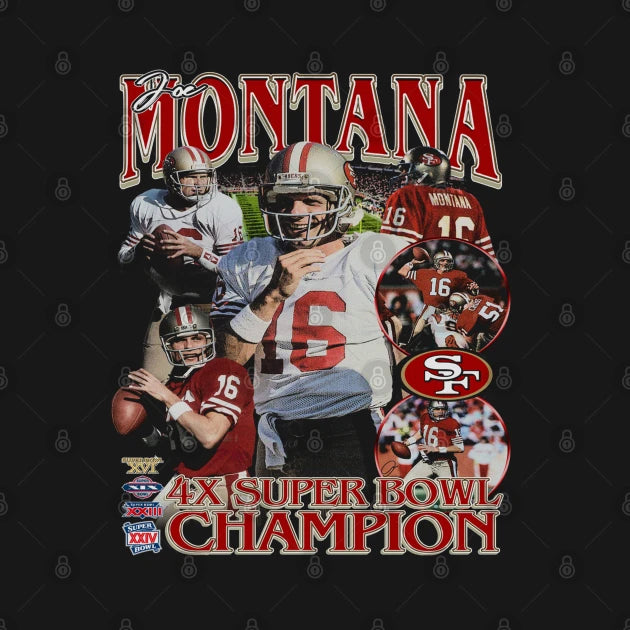 Joe Montana Vintage Bootleg T-Shirt