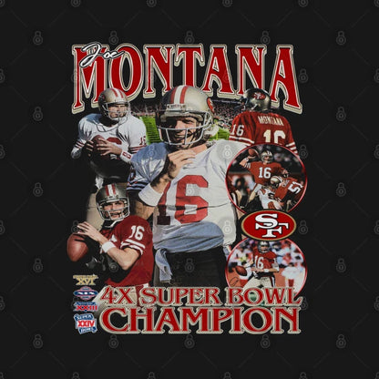 Joe Montana Vintage Bootleg T-Shirt