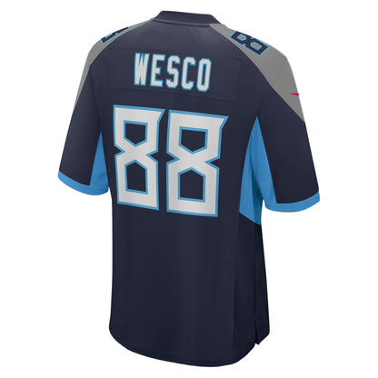 Trevon Wesco Tennessee Titans Game Player Jersey - Navy