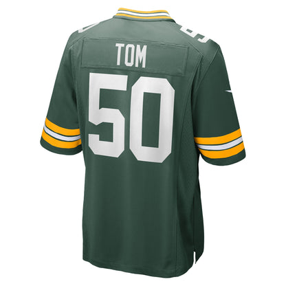 Zach Tom Green Bay Packers Game Player Jersey - Green