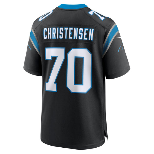 Brady Christensen Carolina Panthers Team Game Jersey - Black