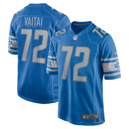 Halapoulivaati Vaitai Detroit Lions Game Jersey - Blue