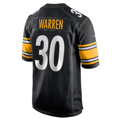 Jaylen Warren Pittsburgh Steelers Game Player Jersey - Black
