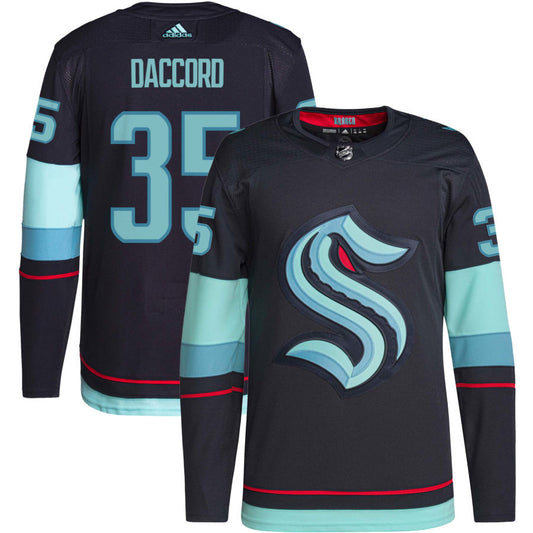 Joey Daccord Seattle Kraken Home Authentic Primegreen Jersey - Navy