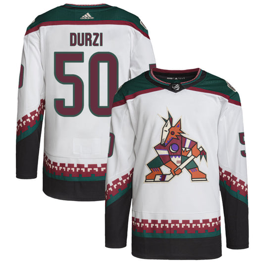 Sean Durzi Arizona Coyotes Primegreen Authentic Pro Jersey - White