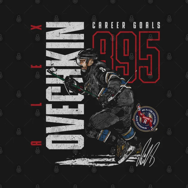Alex Ovechkin Washington 895 Career Goals Throwback Hoodie