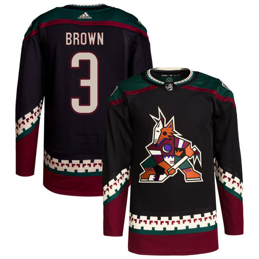 Josh Brown Arizona Coyotes Home Primegreen Authentic Pro Jersey - Black