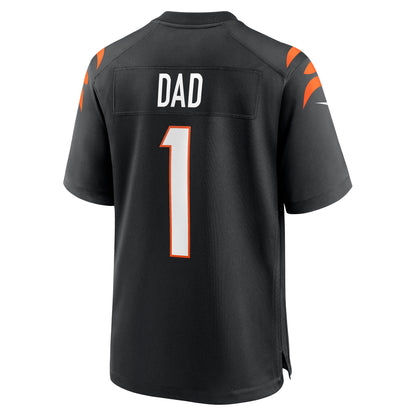 Number 1 Dad Cincinnati Bengals Game Jersey - Black