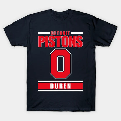 Detroit Pistons Duren 0 Basketball T-Shirt