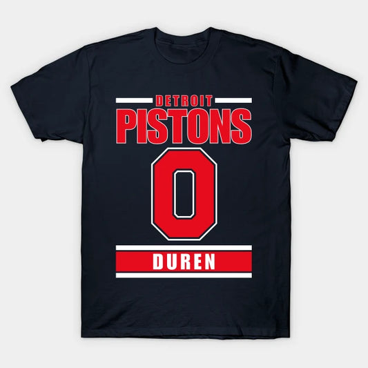 Detroit Pistons Duren 0 Basketball T-Shirt