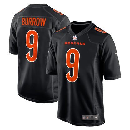 Joe Burrow Cincinnati Bengals Game Fashion Jersey - Black