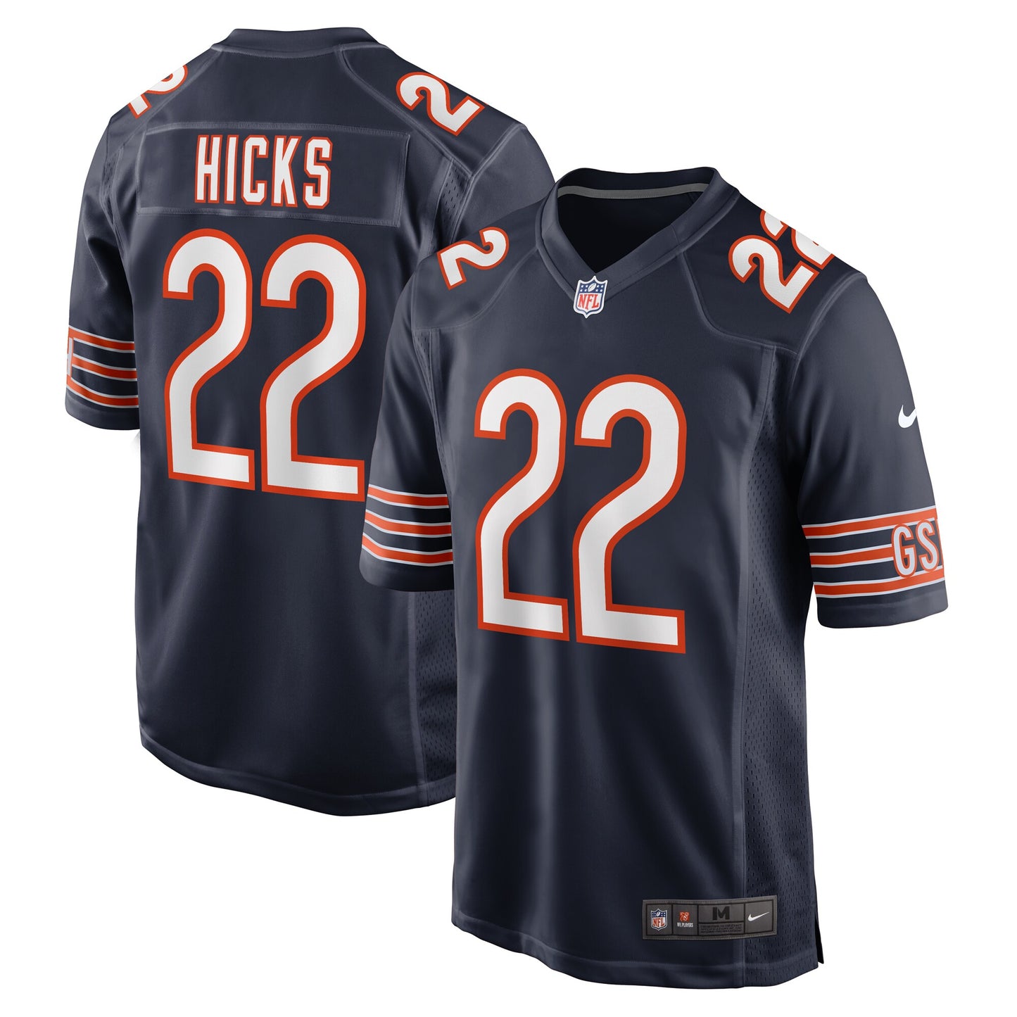 Elijah Hicks Chicago Bears Team Game Jersey - ?Navy