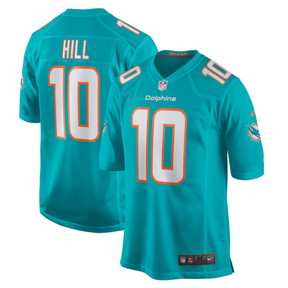 Men's Miami Dolphins Tyreek Hill Game Jersey Aqua