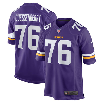 David Quessenberry Minnesota Vikings Team Game Jersey - ?Purple