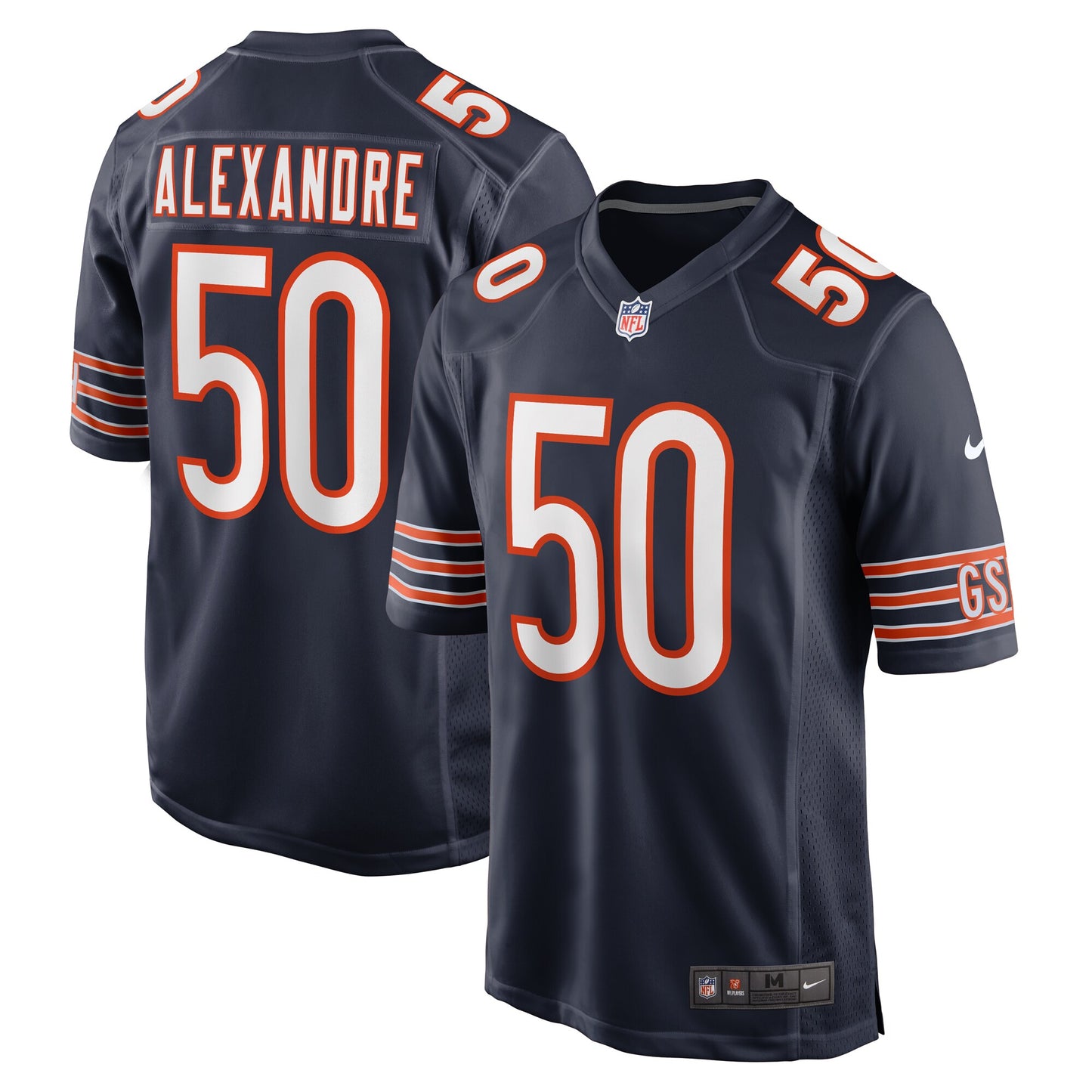 Deslin Alexandre Chicago Bears Team Game Jersey - ?Navy
