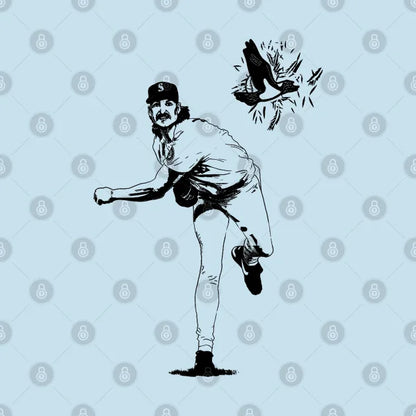 Randy Johnson Hits The Bird Retro T-Shirt