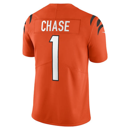 Men's Cincinnati Bengals Ja'Marr Chase Vapor Jersey - Orange