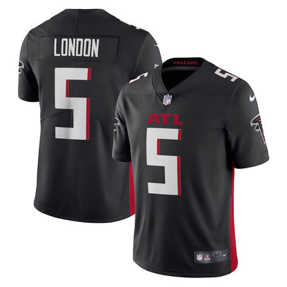 Men's Atlanta Falcons Drake London Vapor Jersey - Black