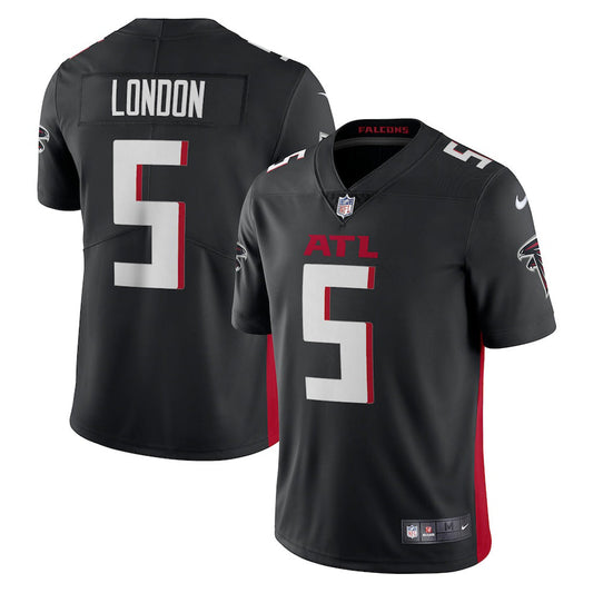 Men's Atlanta Falcons Drake London Vapor Jersey - Black