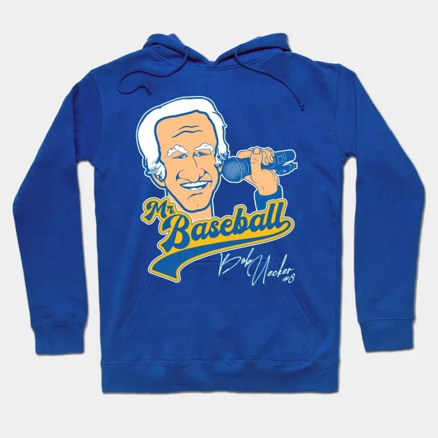 Mr Baseball ))(( Bob Uecker Baseball Tribute Hoodie