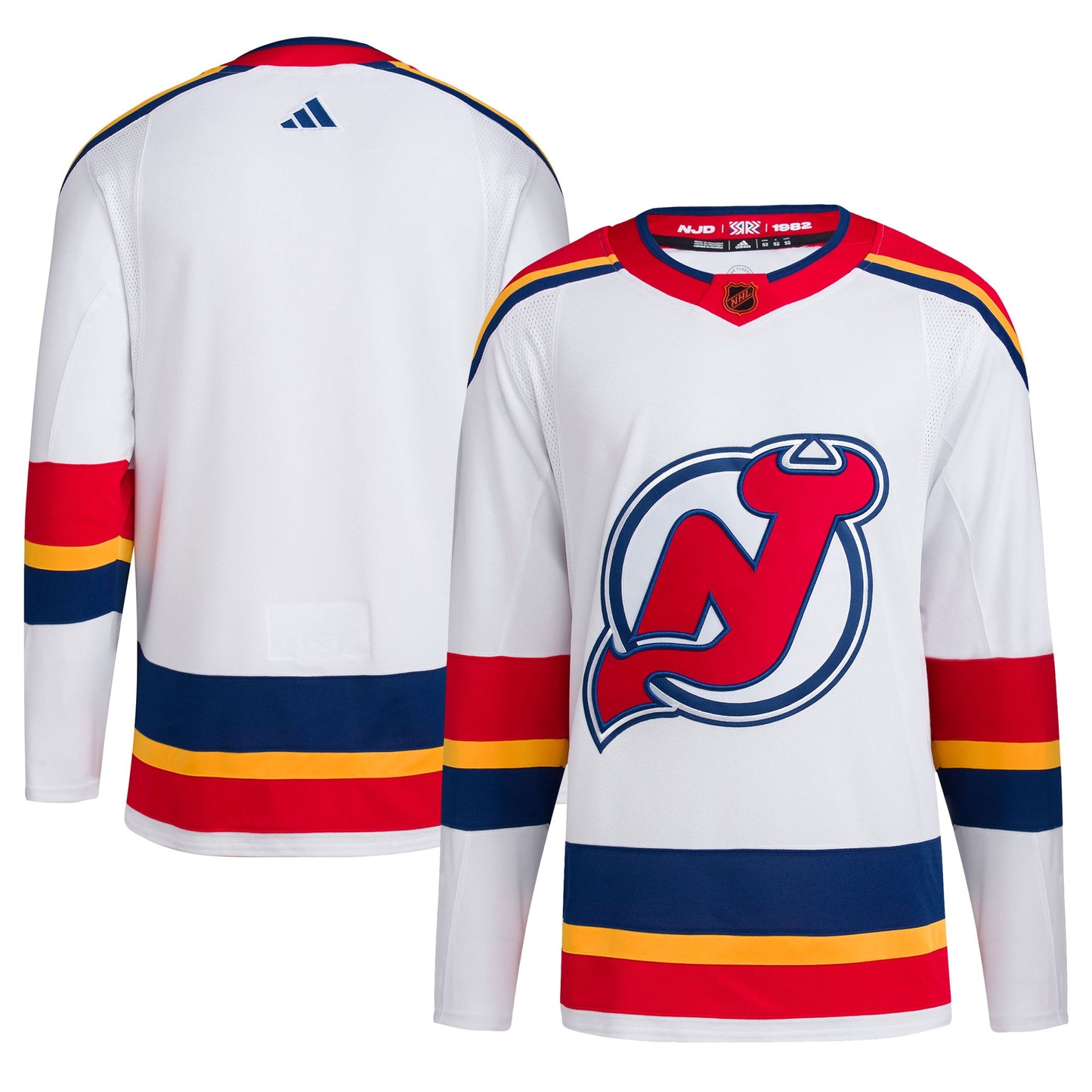 New Jersey Devils Reverse Retro 2.0 Authentic Blank Jersey - White