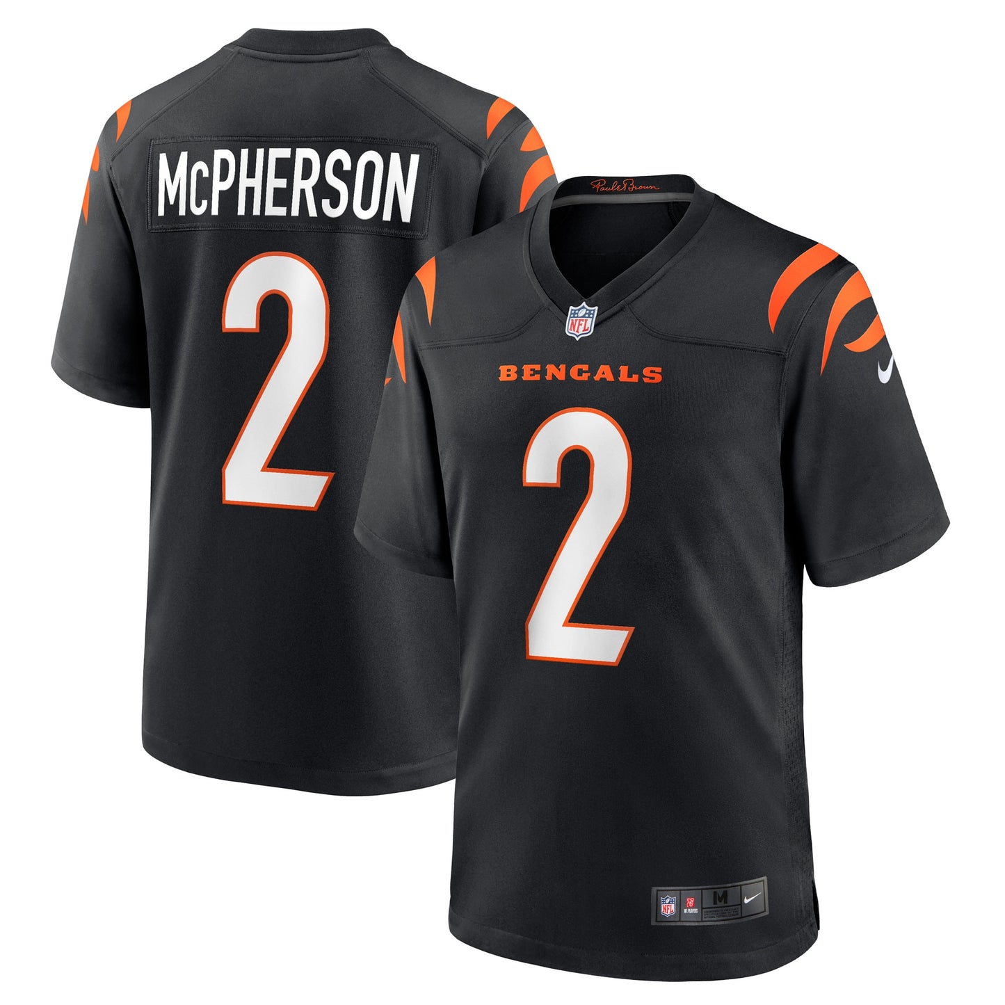 Evan McPherson Cincinnati Bengals Game Jersey - Black