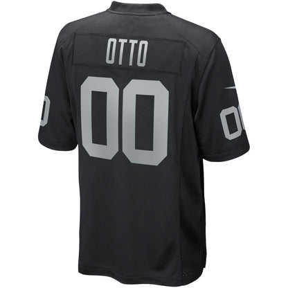 Jim Otto Las Vegas Raiders Game Retired Player Jersey - Black