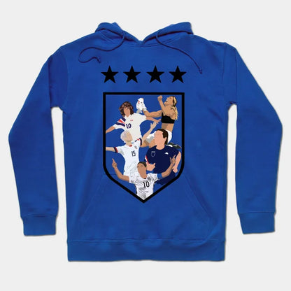 Uswnt 4 Stars Equal Play Equal Pay Hoodie