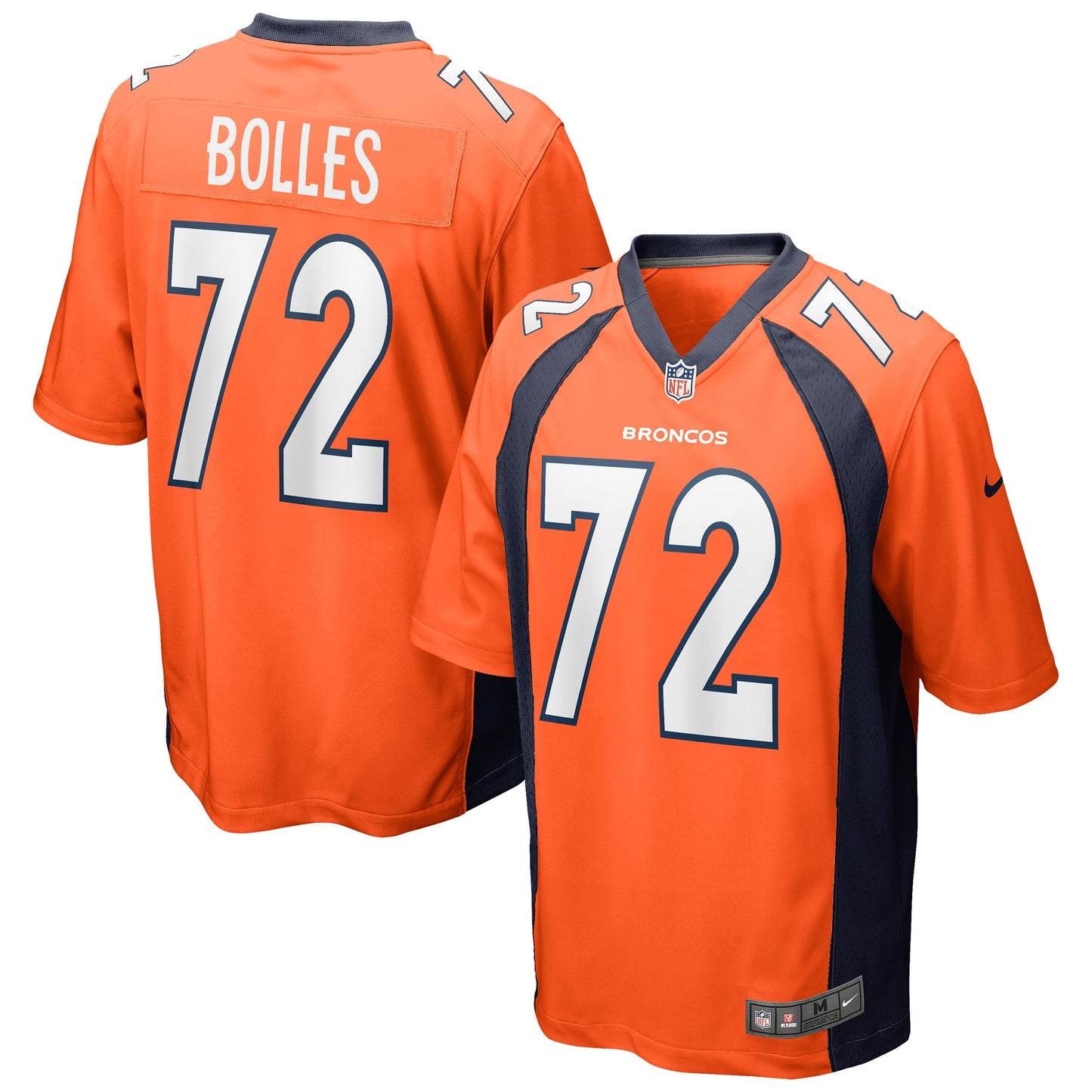 Garett Bolles Denver Broncos Game Jersey - Orange