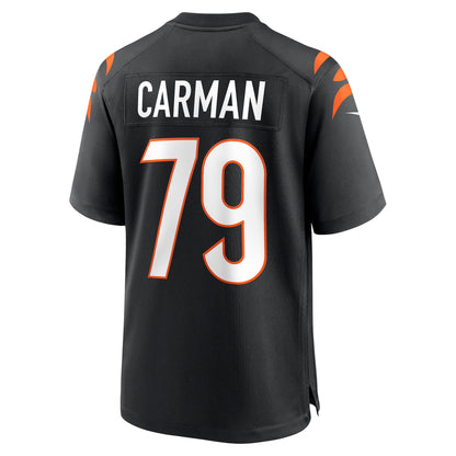 Jackson Carman Cincinnati Bengals Game Jersey - Black