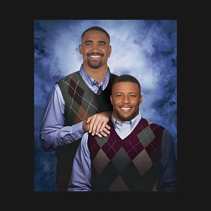 Philadelphia Football Jalen Hurts Saquon Barkley Step Brothers Hoodie