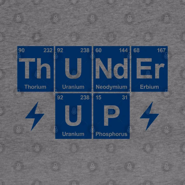 Thunder Up, Periodic Table - Orange Hoodie