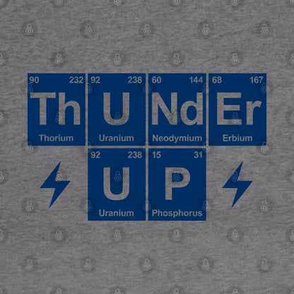 Thunder Up, Periodic Table - Orange Hoodie