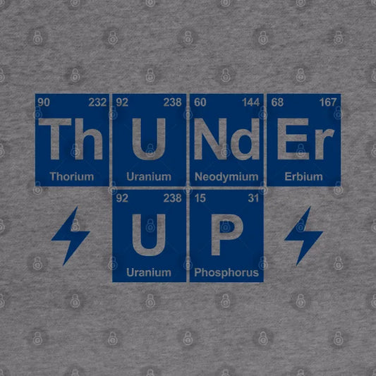 Thunder Up, Periodic Table - Orange Hoodie