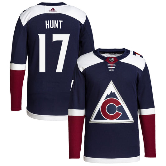 Brad Hunt Colorado Avalanche 2018/19 Alternate Primegreen Authentic Pro Jersey - Navy