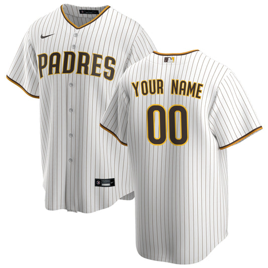 San Diego Padres Youth Replica Custom Jersey - White