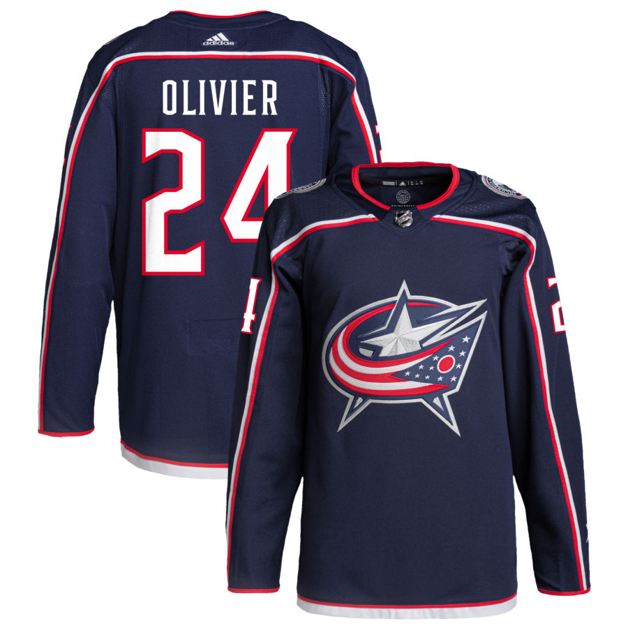 Mathieu Olivier Columbus Blue Jackets Home Primegreen Authentic Pro Jersey - Navy